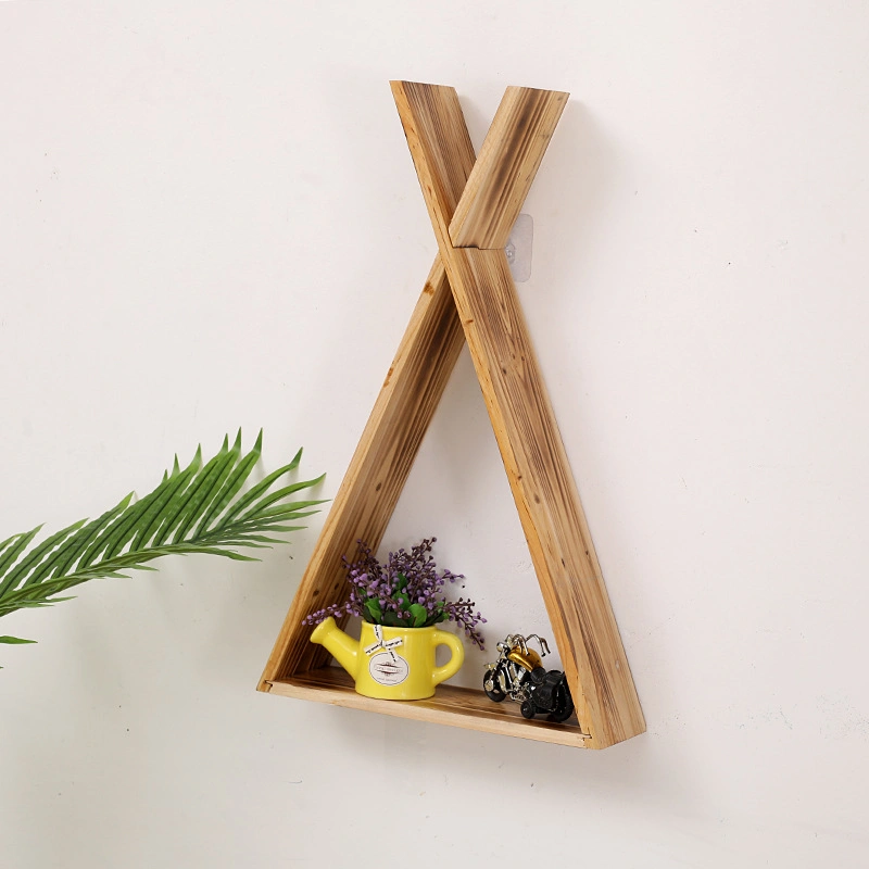 Nordic Style Partition Wall Triangle Shelf Decoration Rack Wall Hanging Wall Decoration Storage Rack