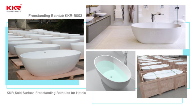 High Quality Solid Surface Bathtub Artificial Solid Surface Freestanding Bathtub