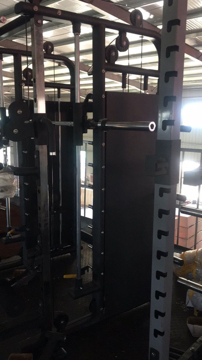 Multi Smith Functional Trainer 3 Combined 1 Machine with Smith, Cable Crossover and Squat Rack