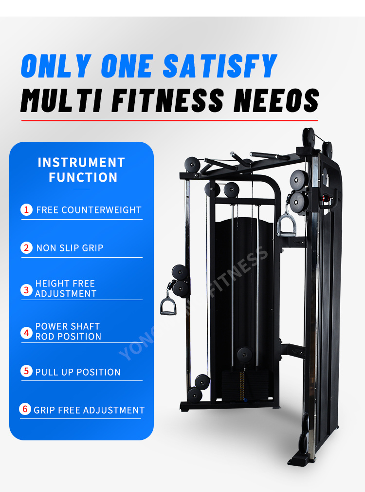 Hot Selling Three in One Multi Functional Smith Trainer with Cable Crossover &Rack with Weight Stack