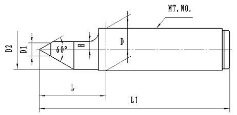 Mt Dead Center, Carbide Tipped Fixed Dead Center CNC Lathe