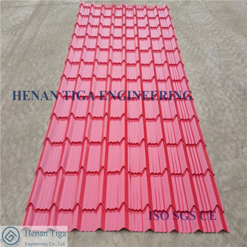 Weatherability Waved / Corrugated PPGI Roofing Plates / Color Coated Roofing Sheets