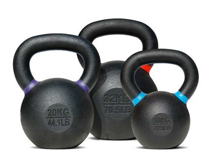 Home Workout Black Training Cast Iron Russian Weight Kettlebells for Workout