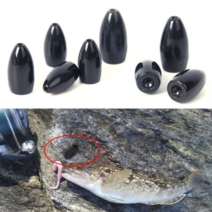 Tackle Flipping Weights/Bulk Tungsten Sinkers in Various Sizes and Colors