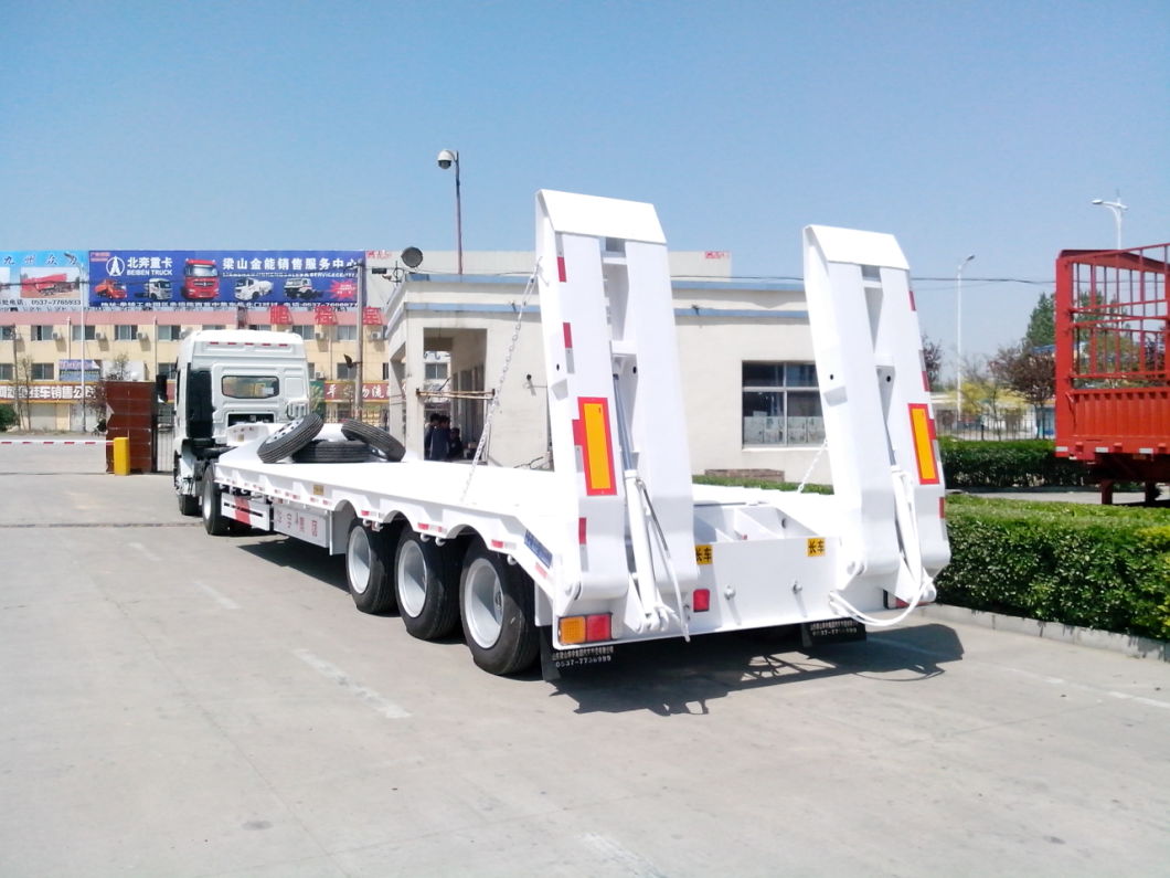 Heavy Duty Lowboy/Heavy Duty Truck Head Semi Trailer for Heavy Equipment Excavator Transport