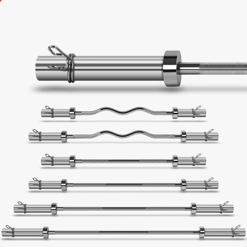 220 1500lb 20kg 20 Kg 7FT Powerlifting Set Barre Olympique Chrome Bar Weightlifting Barbell 20kg