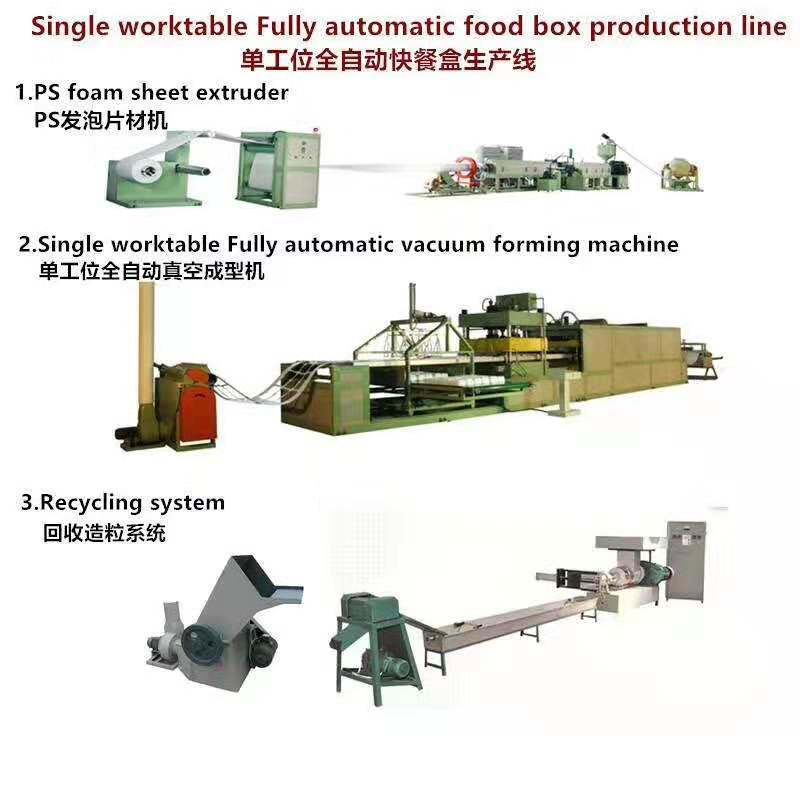 High Capacity PS Foam Seafood Plates Making Machine