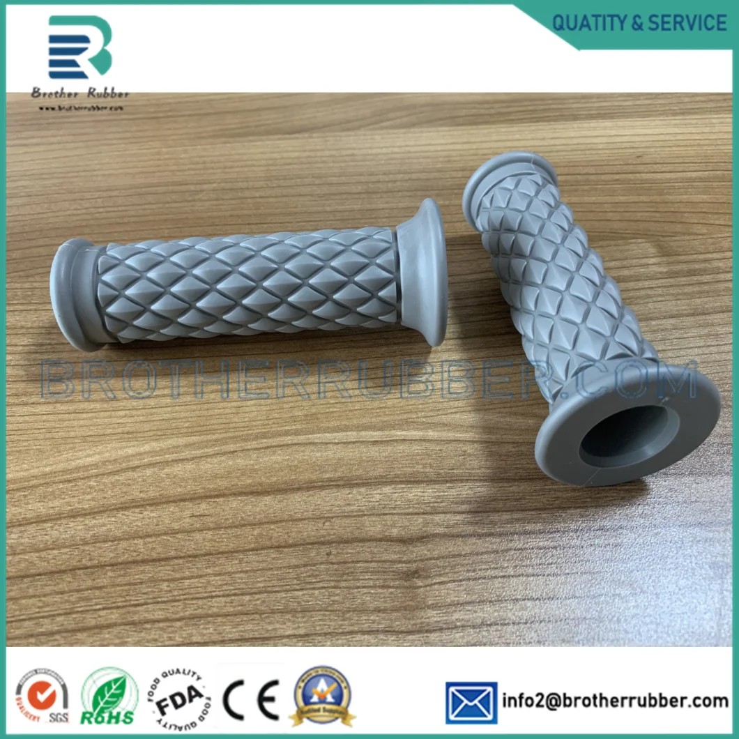 Grey Rubber Handle for 24 Diameter Molded Cover Rubber Tool Hand Grip Rubber Handle