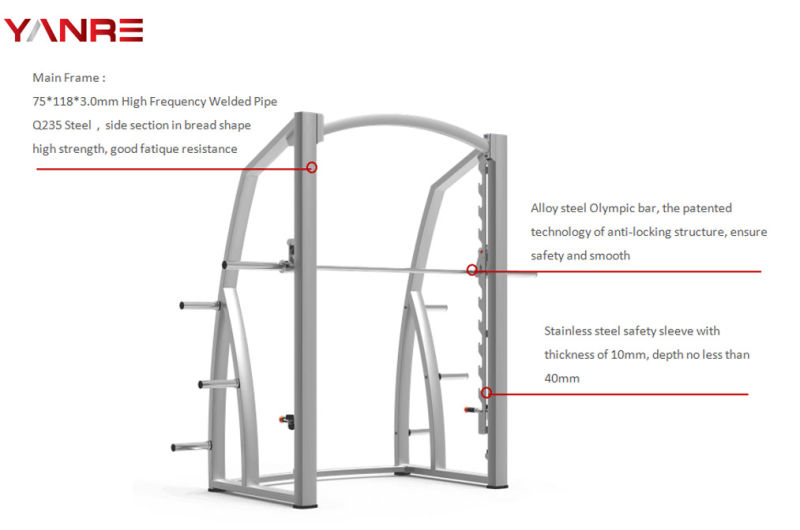 Commercial Fitness, Gym Equipment, Selectorized Machine, Smith Machine