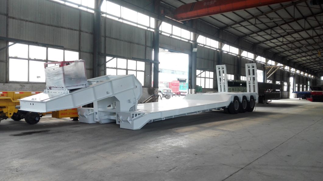 Heavy Duty Lowboy/Heavy Duty Truck Head Semi Trailer for Heavy Equipment Excavator Transport