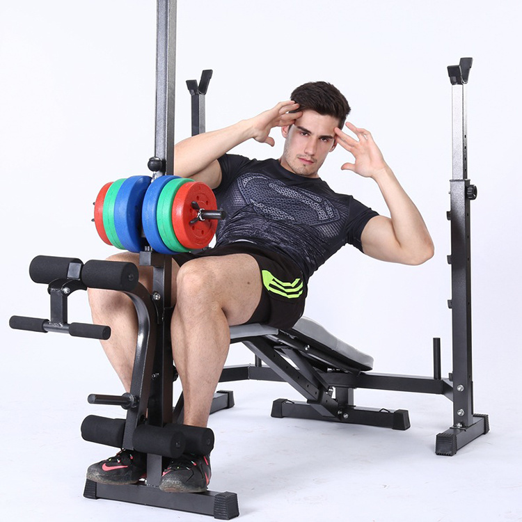 Fitness Bench Indoor Home Gym Equipment Weight Exercise Adjustable Strength Training