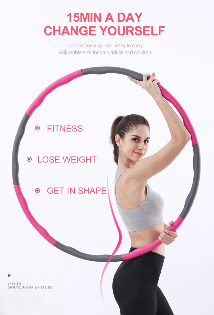 Yoga Fitness Body Exercise Slim Adult Fat Burning Plastic Smart Weighted Home Gym Equipment Hula Hoop