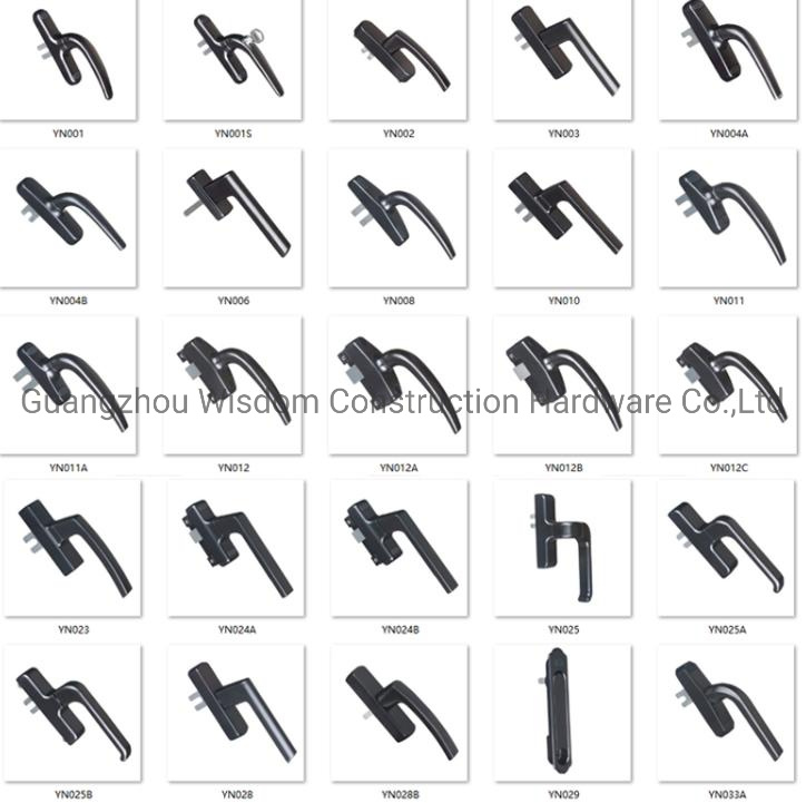 Zinc Alloy Spray Handle Door and Window Handle Aluminum Profile Hardware Accessories