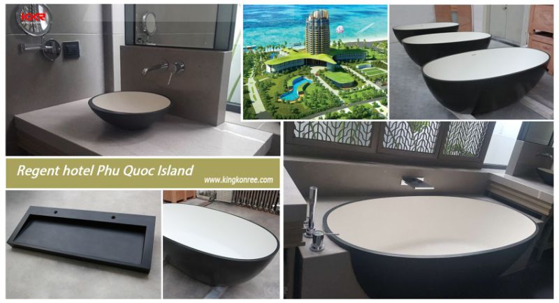 High Quality Solid Surface Bathtub Artificial Solid Surface Freestanding Bathtub