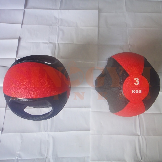 Dual Grip Color Medicine Ball, Gym Ball, Exercise Ball