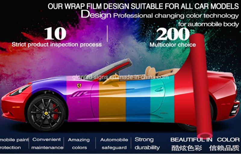 Vehicle Styling Air Release Matt Chrome Cast Foil Blue Satin Chrome Vinyl Wrap Car Wrap Film