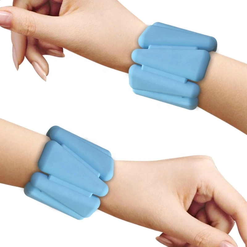 Adjustable Durable Silicone Wrist Weights Bracelets Set Ankle & Wearable Weight for Fitness