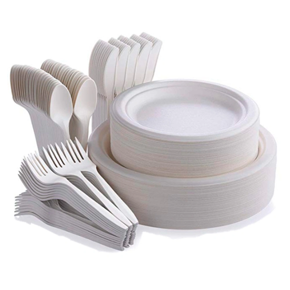 Eco-Friendly Wholesale Square White Dishes Plate for Hotel& Restaurant Square Plate Paper Plate Flatware