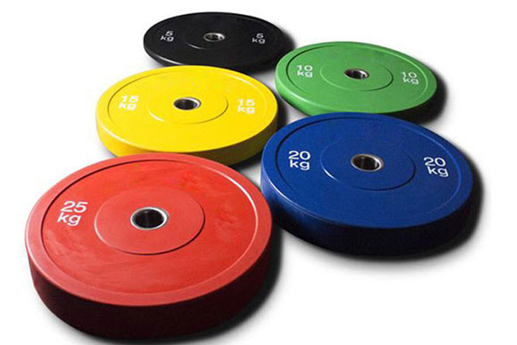 Weight Lifting Colour Rubber Bumper Weight Plates for Bodybuilding