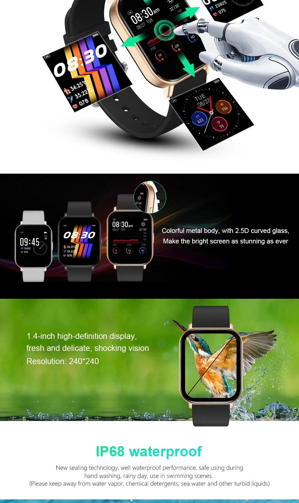 Wholesale Smart Watch Temperature Smart Watch Heart Rate Smart Watch