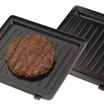 Electric Press Fixed 2-Slice Sandwich Maker with Non-Stick Coated Plates