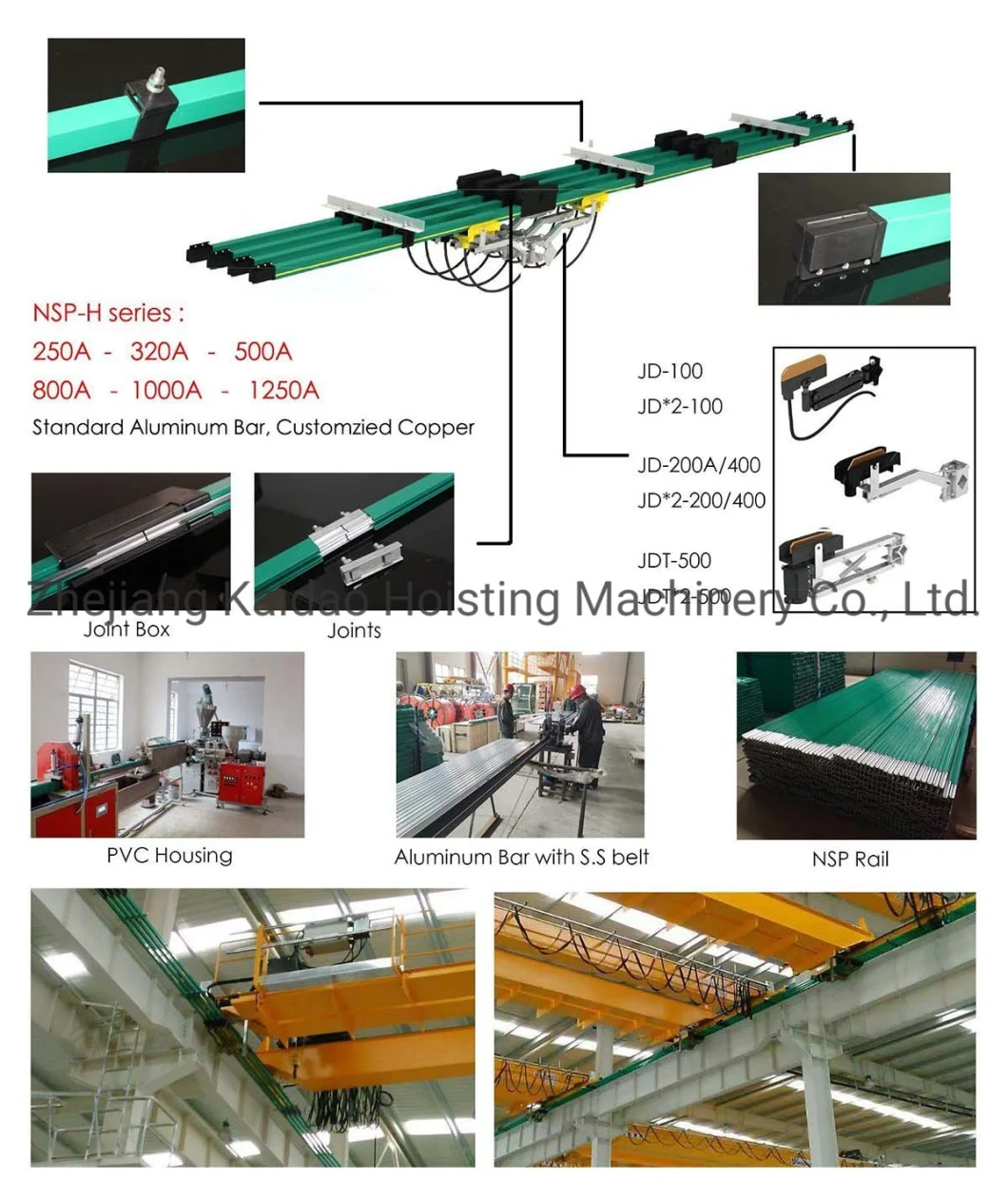 Conductor Bar System Power Supply Crane Bus Bar