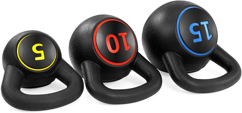 Adjustable Weight Bodybuilding Strength Training Non-Slip Double Handle Kettlebell