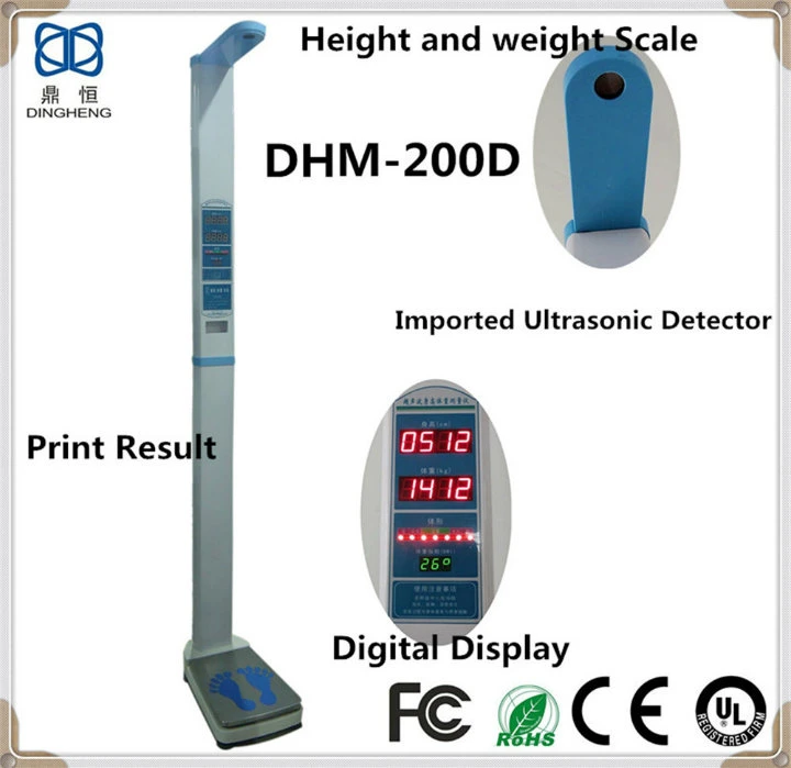 100g/300kg Kg/Lb Electronic Height Weight Digital Platform Scale