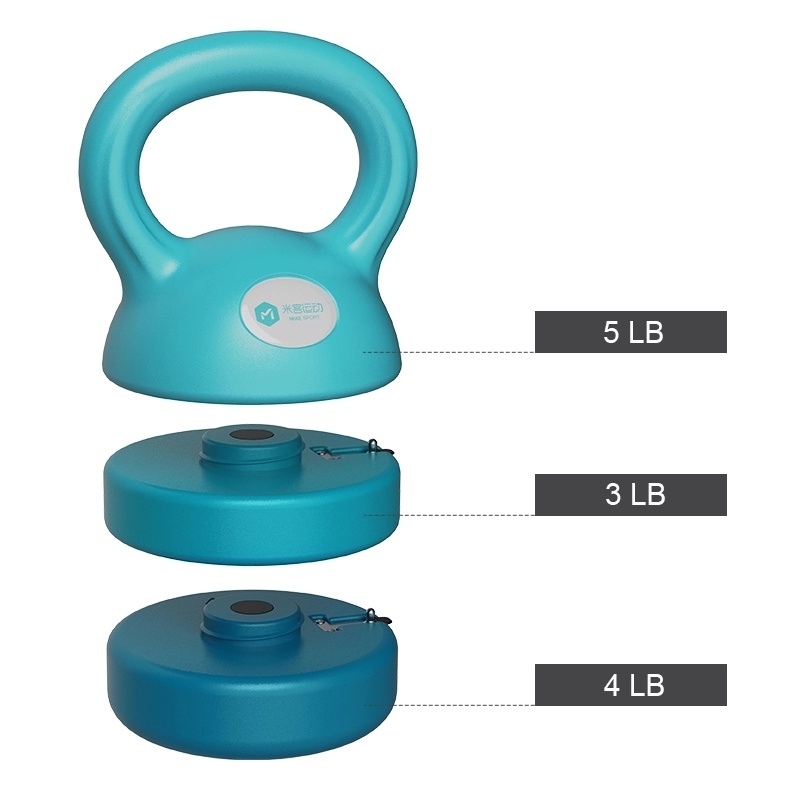 Wholesale Weight Adjustable Fitness Competition Kettlebell Set 5-12lb