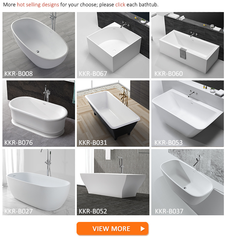 Unique Design Solid Surface Free Standing Solid Surface Bath Tub