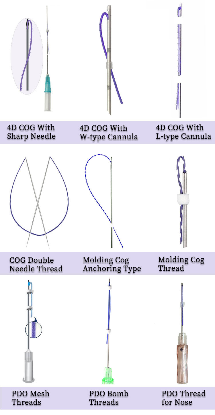 Pdo Mesh Thread Lifting Suture Thread with Needle