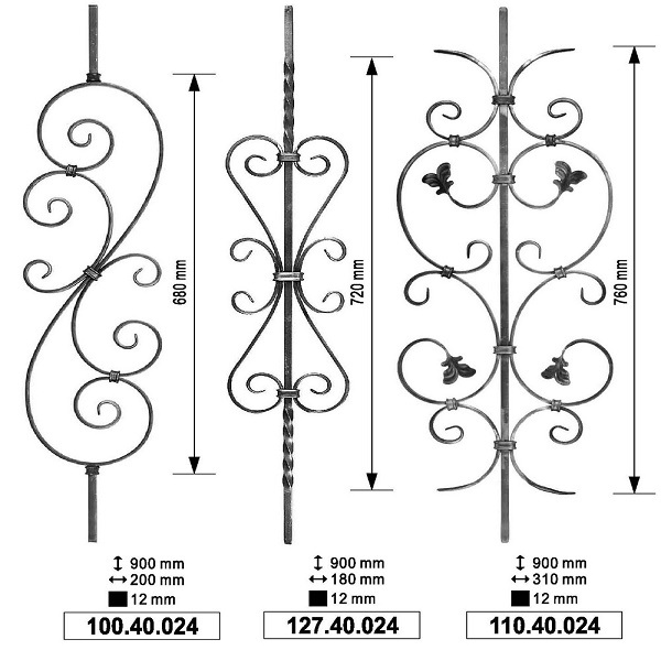 Stair Railing, Balcony Railing, Wrought Iron Steel Railing