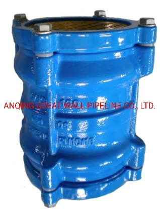 Ductile Iron Flexible Grip Coupling for Plastic Pipe