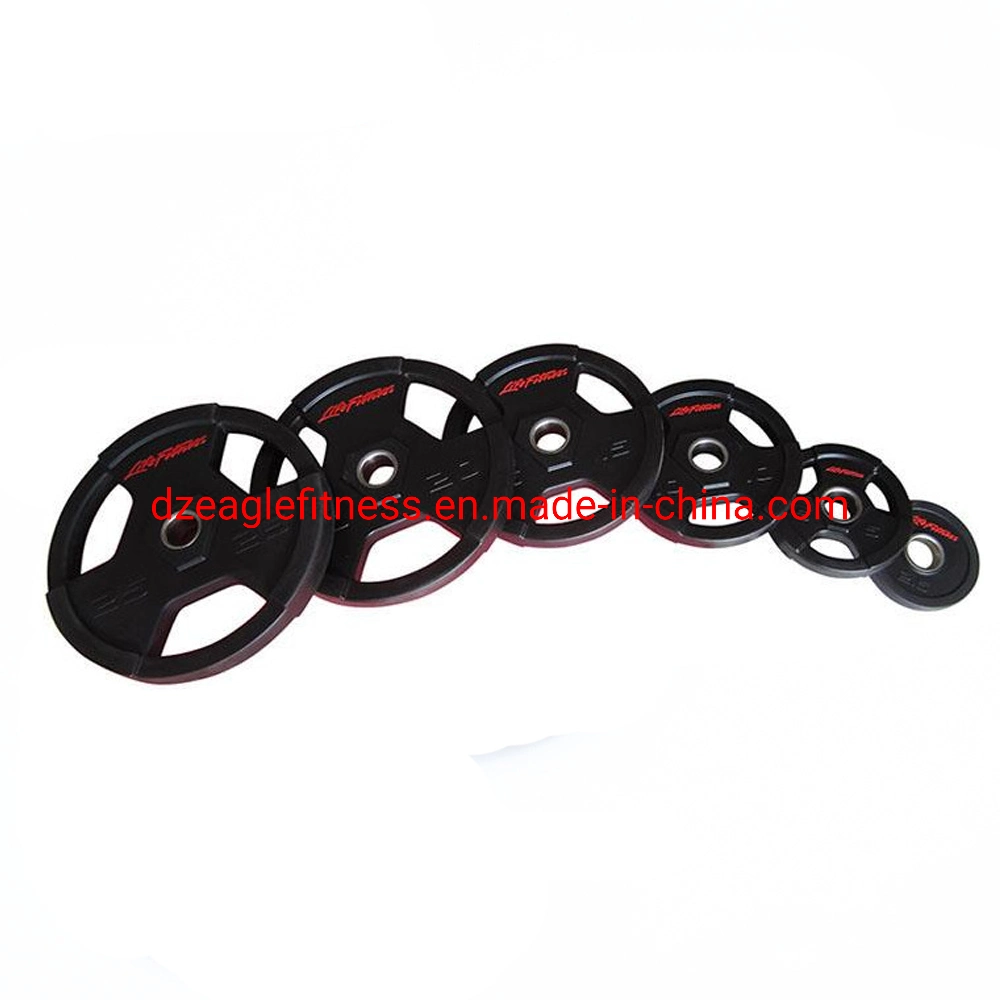 High Quality Commercial Gym Equipment Life Fitness Tri-Grips Rubber Weight Plate