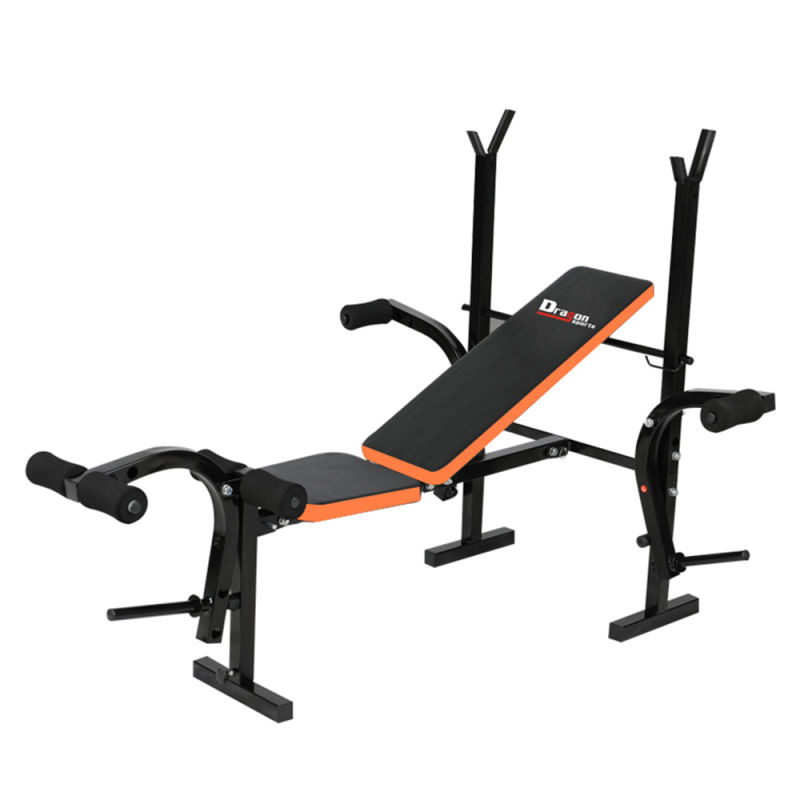 Fitness Bench Indoor Home Gym Equipment Weight Exercise Adjustable Strength Training