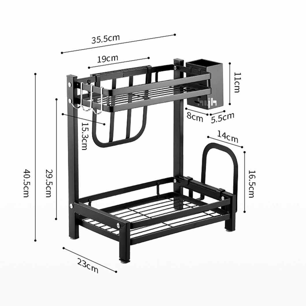 Kitchen Wall Rack Aluminium Wall Mounted Kitchen Storage Utensils Storage Rack