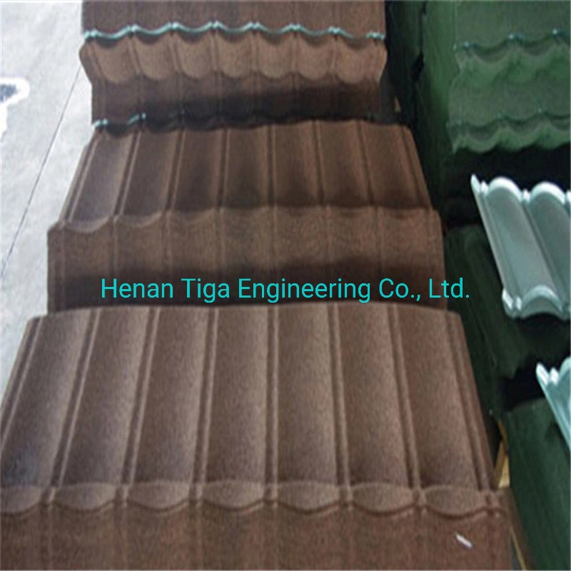 0.45mm Stone Chips Coated Metal Roofing Plates for Nigeria