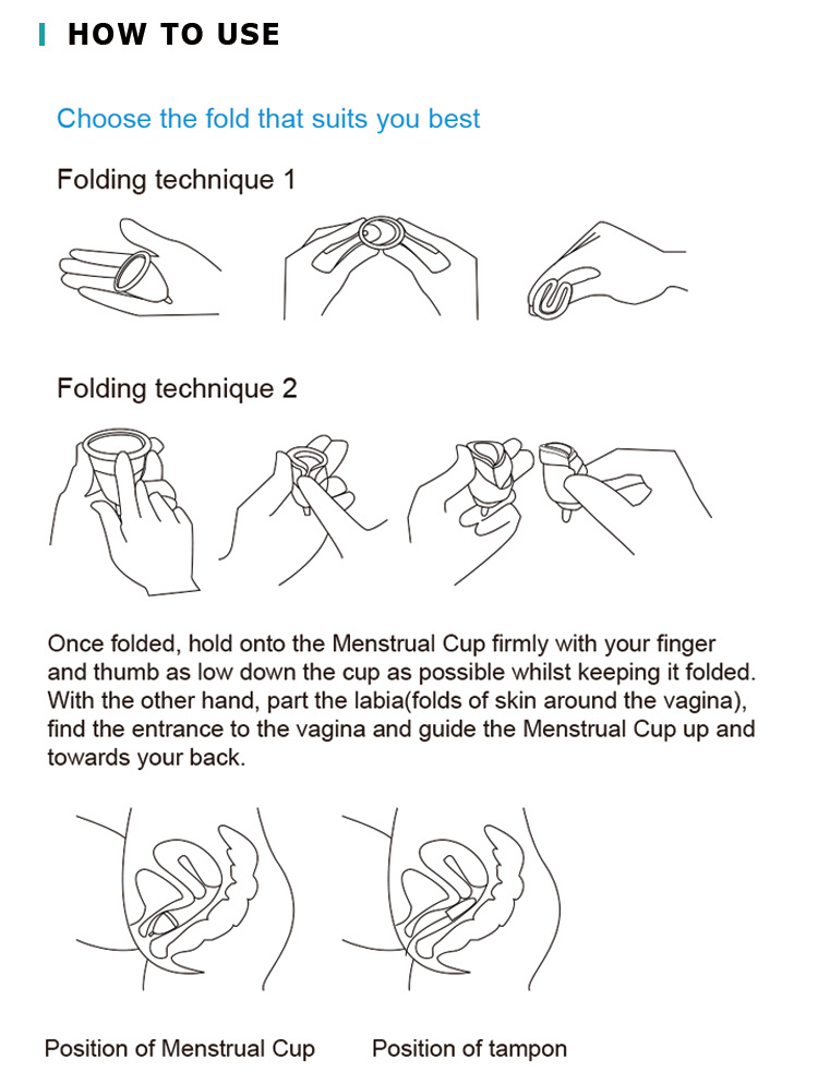 Collapsible Menstrual Cup Lady Cup Menstrual