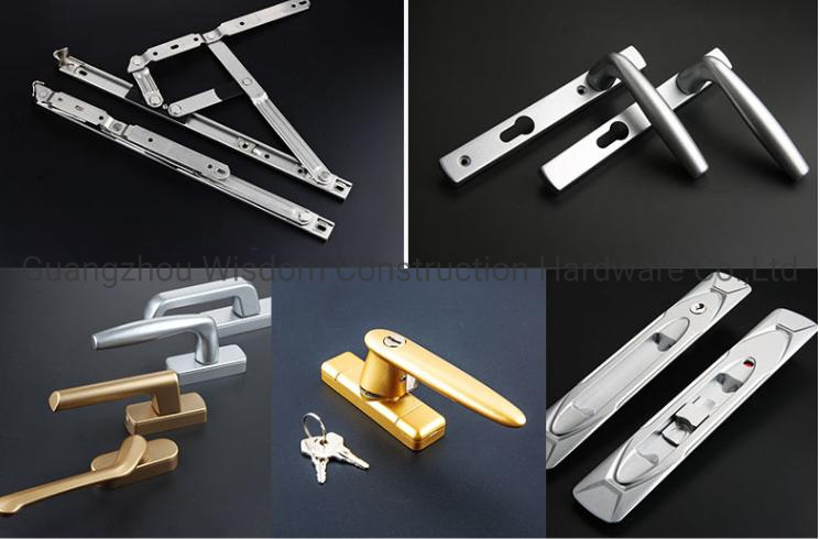 Zinc Alloy Spray Handle Door and Window Handle Aluminum Profile Hardware Accessories