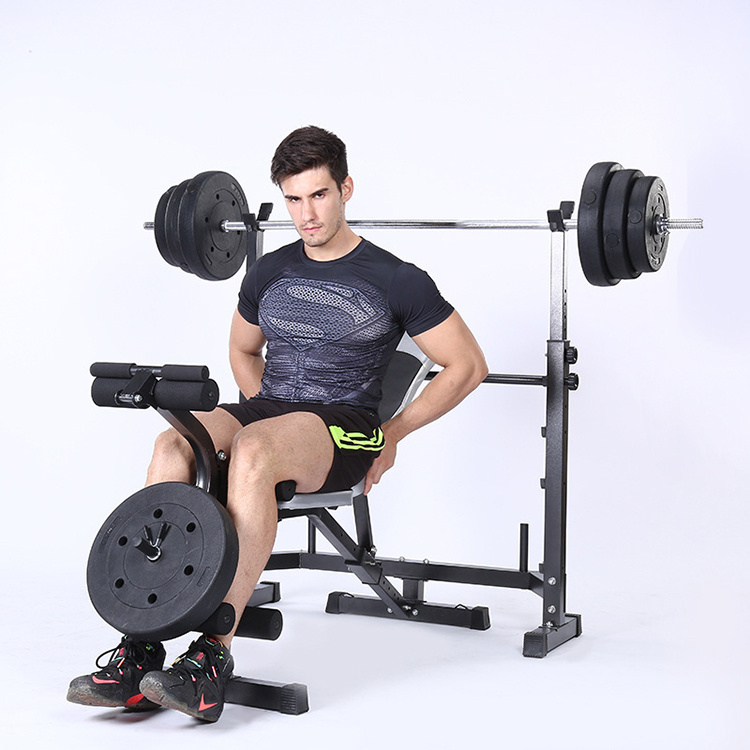 Fitness Bench Indoor Home Gym Equipment Weight Exercise Adjustable Strength Training