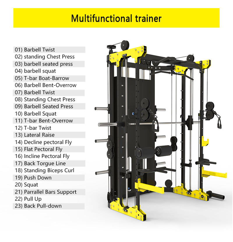 Gym Equipment Smith Machine Body Building Home Fitness Equipment Multi Function Gym Equipment