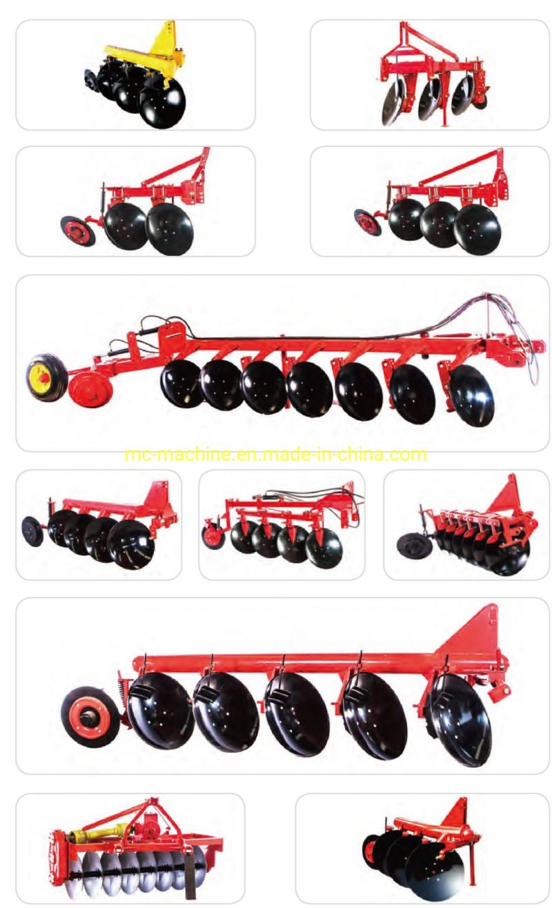 Certified Farm/Agriculture Round-Tube Frame Disc Plow Disc Plough