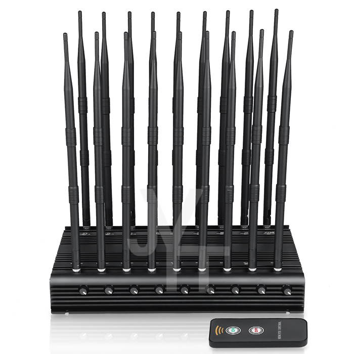 Hot Selling Desktop Adjustable 18 Bands 5g All-in-One Cell Phone Signal Jammer