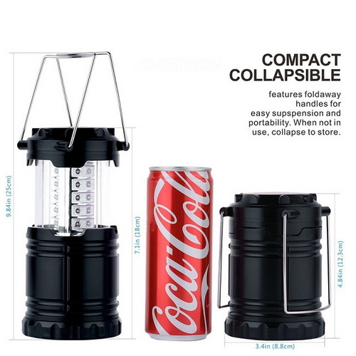 Collapsible 30 LED Camping Lantern Outdoor Flashlight