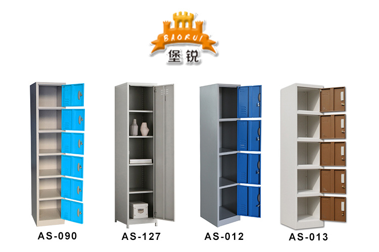 Vertical 8 Door Metal Locker for Gym and Swimming Pool