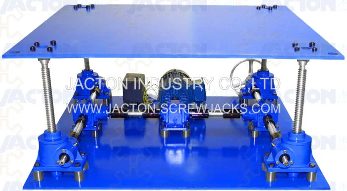 Four Lifting Points Motorized Screw Jack Lifting Platform