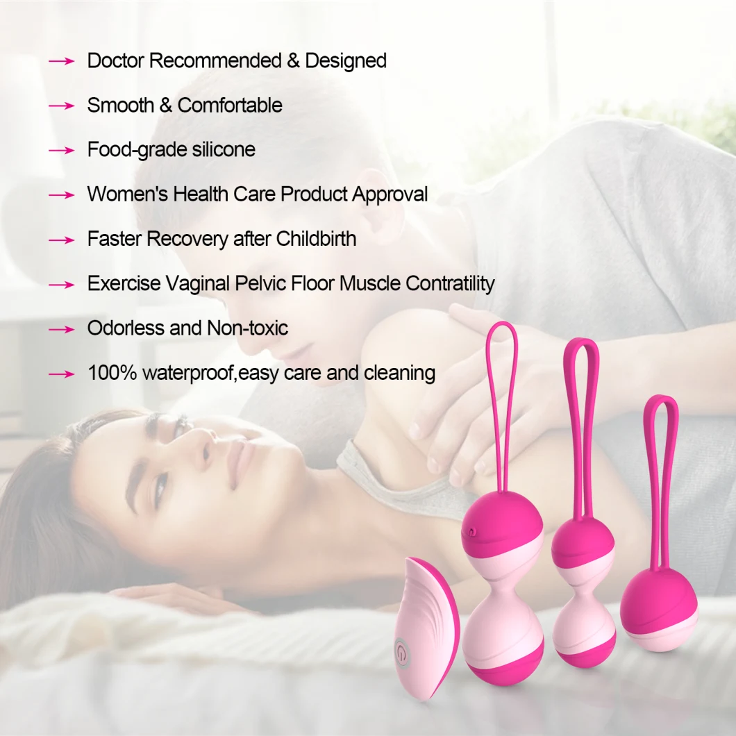 Y. Love Factory Supplier Different Weights Silicone Kegel Balls Set for Women Vagina Kegel Exercise