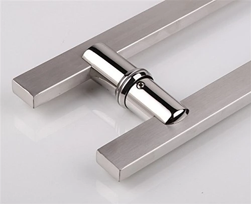 Inches Square Back to Back Stainless Steel Push Pull Door Handle