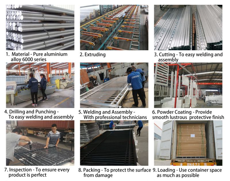 Assemble Aluminium Railing System Easy for Shipping and Install