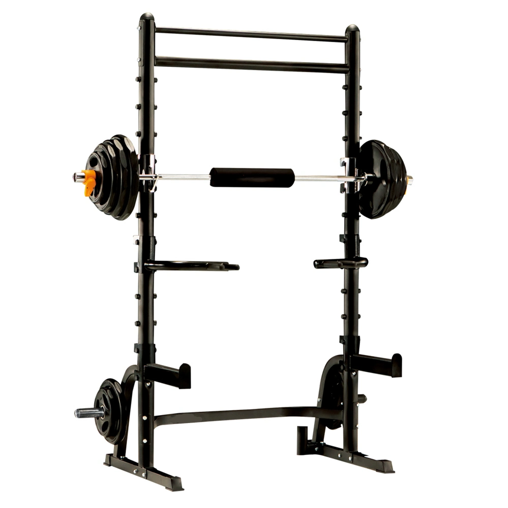 Adjustable Gym Squat Barbell Fitness Stand Tools Support Power Rack Lateral Rowing